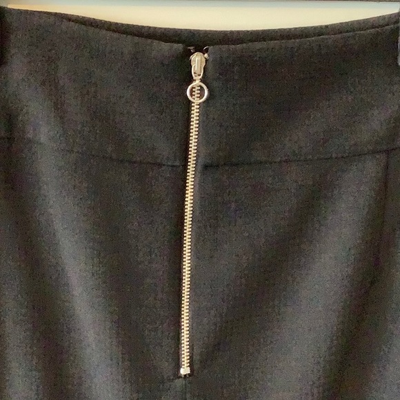 Black 100% Wool Pink Tartan Skirt - size 12 - FTTS - Picture 4 of 6